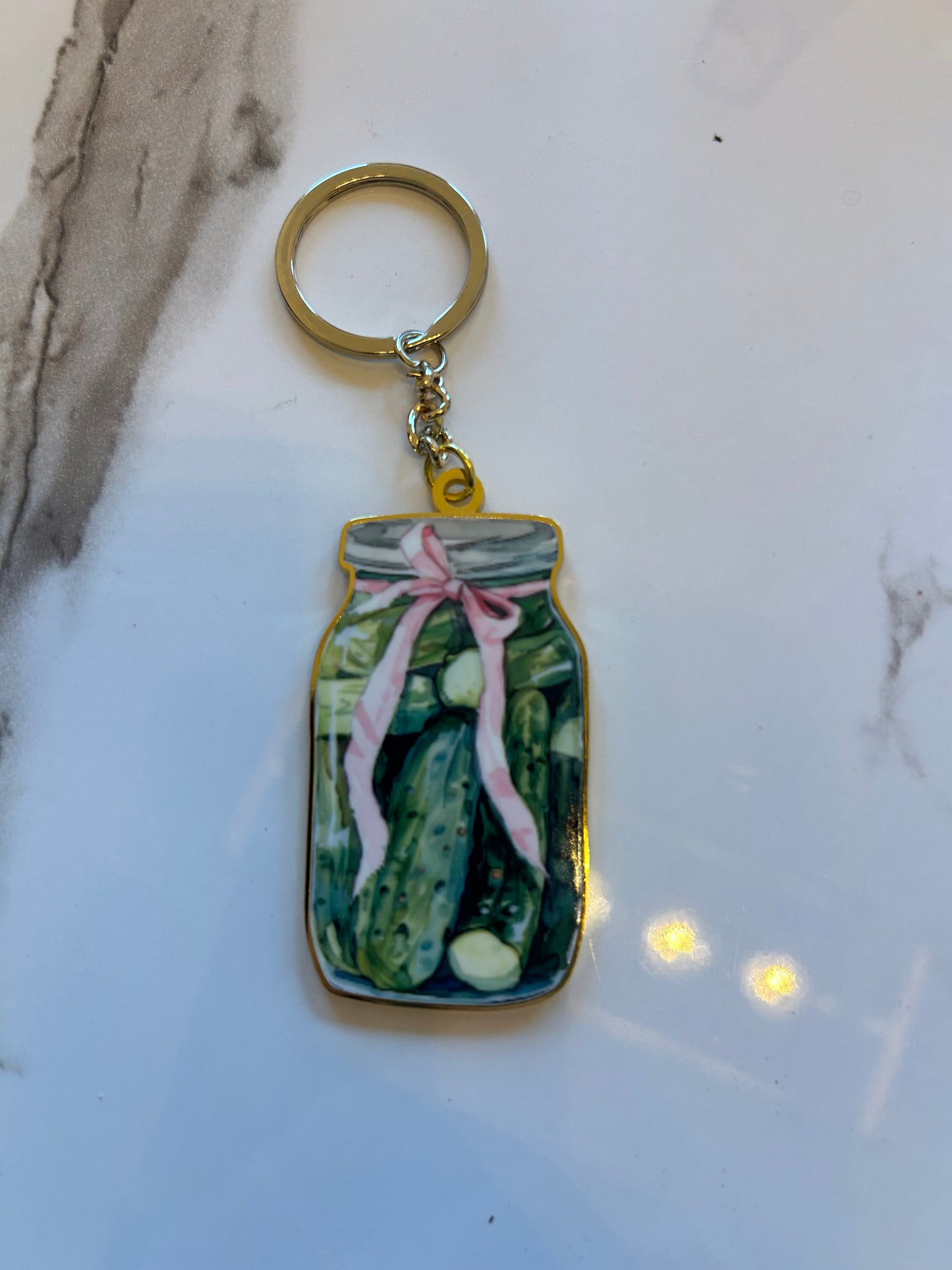 Pickle Jar Keychain