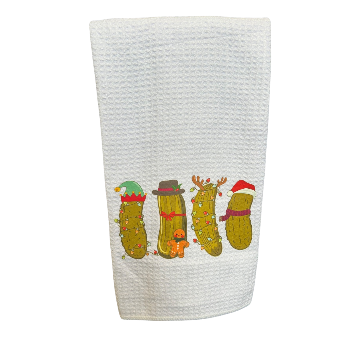 Waffle Weave Pickle Quatro Tea Towel