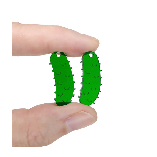 Pickle Earrings - Laser Cut Acrylic Dangle Earrings