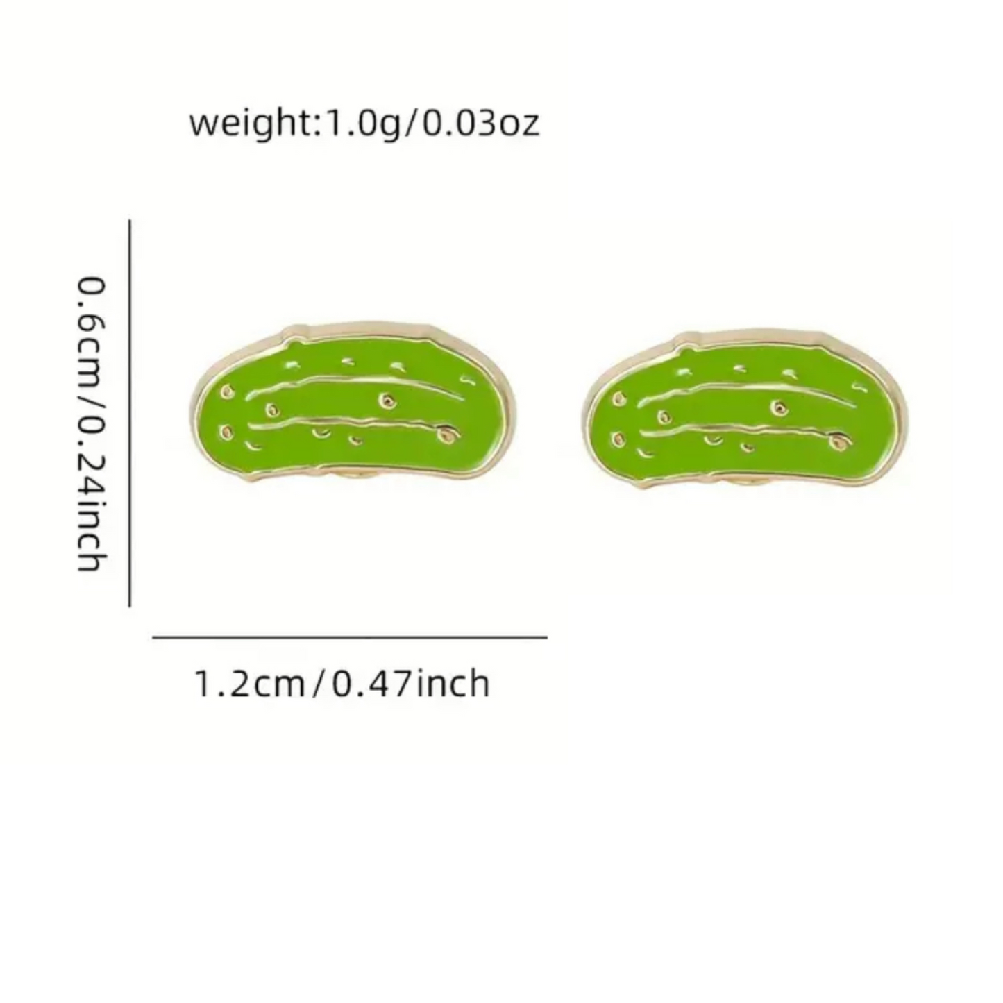 Pickle Stud Earrings