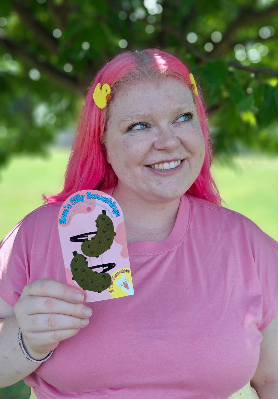 Pickle Barrettes | Felt Barrettes | Hair Accessories