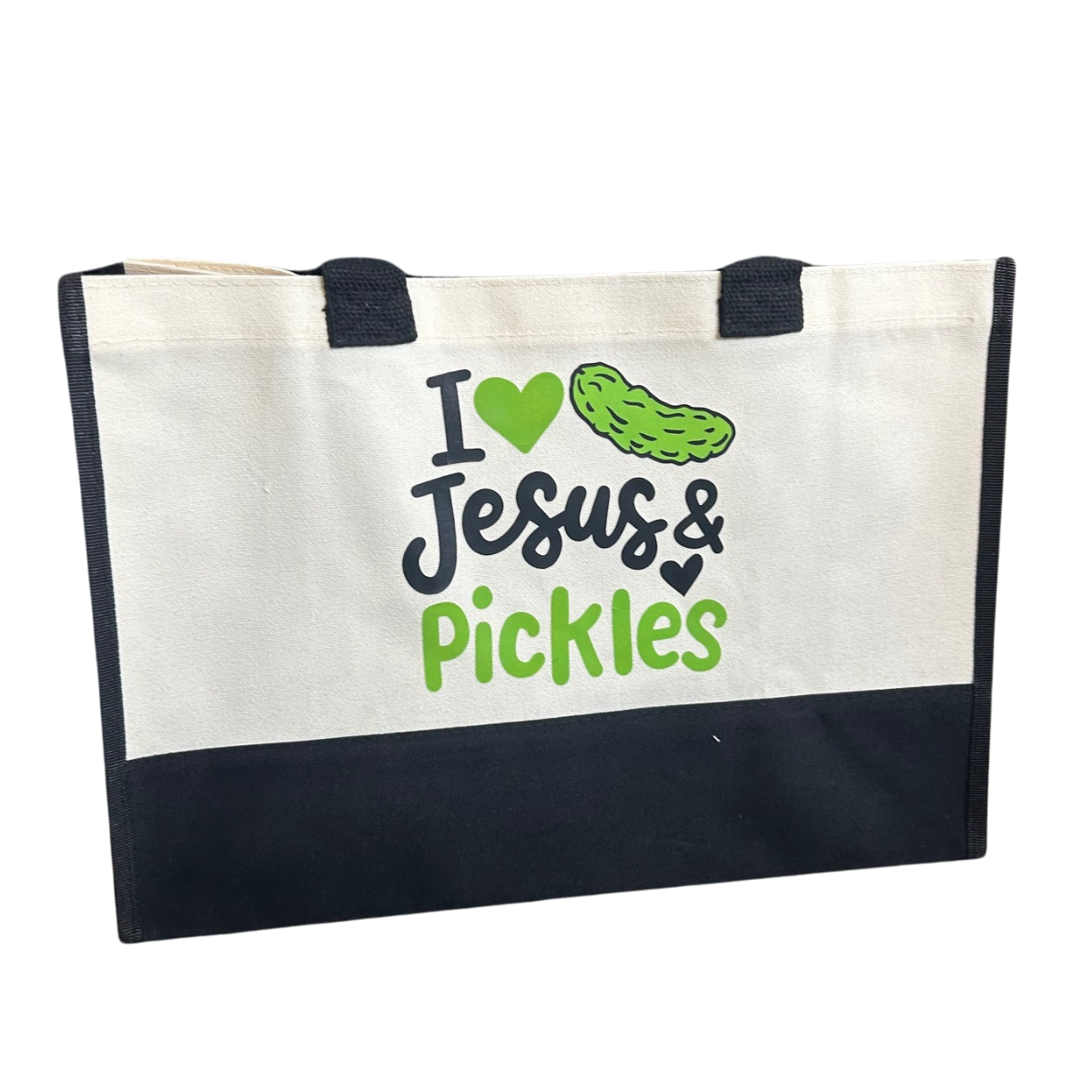 I love Jesus & Pickles - Canvas Tote Bag