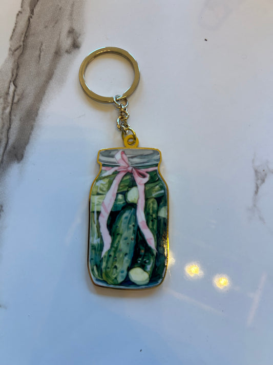 Pickle Jar Keychain