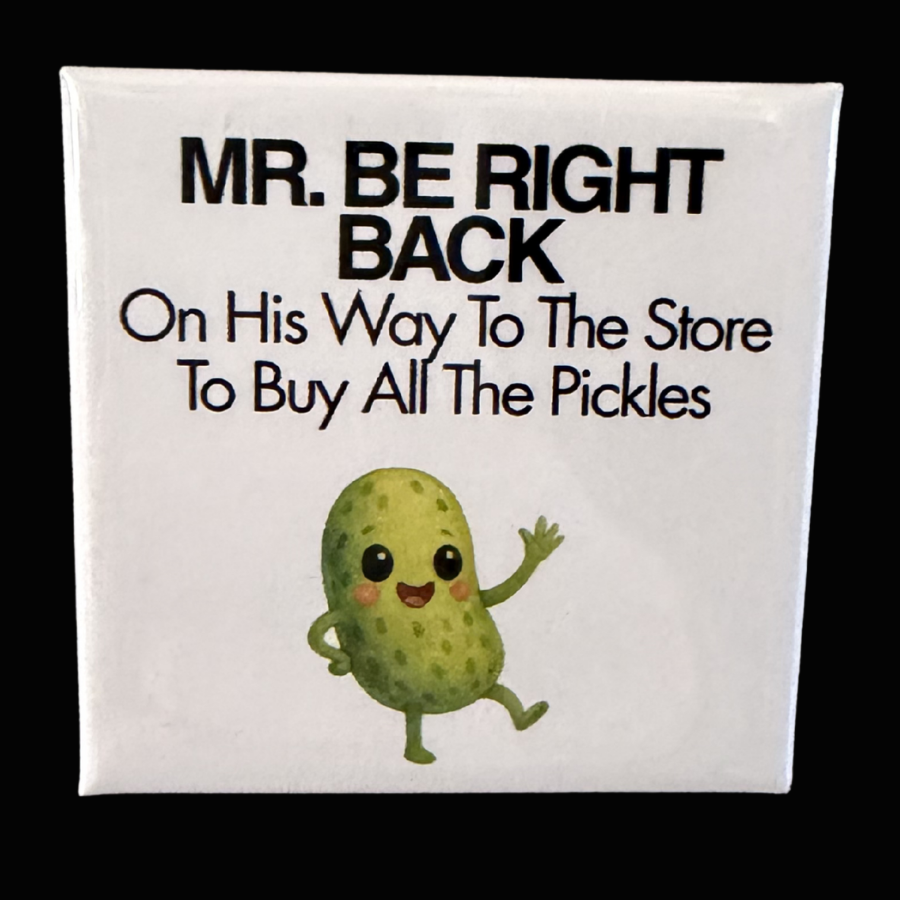 Mr. Pickle Guy Magnet – Funny Pickle Lover Gift for Fridge or Locker