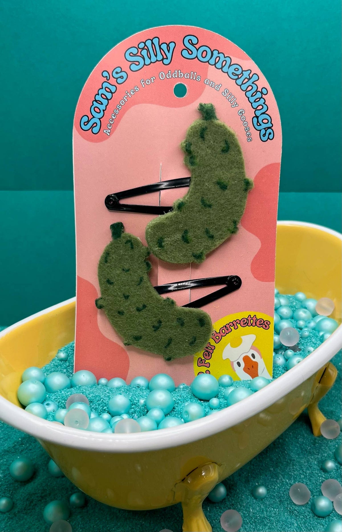 Pickle Barrettes | Felt Barrettes | Hair Accessories